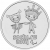 25 рублей 2013 года СПМД «Талисманы и логотип XI Паралимпийских зимних игр Сочи 2014»