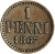 1 пенни 1867 года