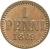 1 пенни 1869 года
